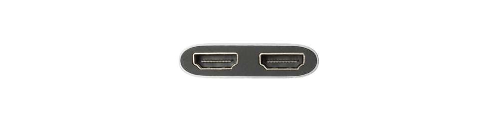 Connect USB - C auf 2x HDMI Hub - Space Grey - Xtorm DE