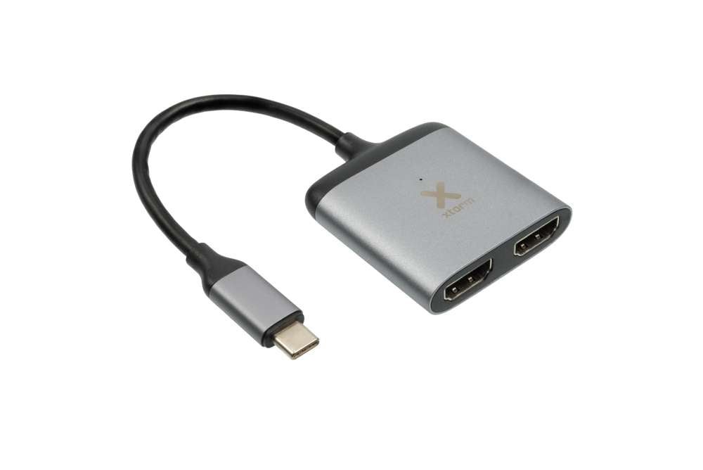 Connect USB - C auf 2x HDMI Hub - Space Grey - Xtorm DE